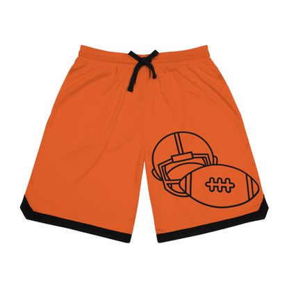 Basketball Rib Shorts: Football Orange