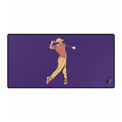 Desk Mats: Golf Purple