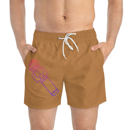 Swim Trunks: Music Lite Brown