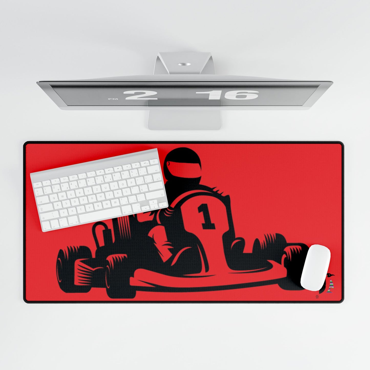 Desk Mats: Racing Red