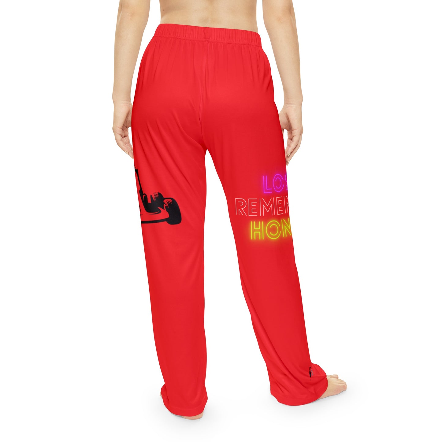 Pambabaeng Pajama Pants: Racing Red 