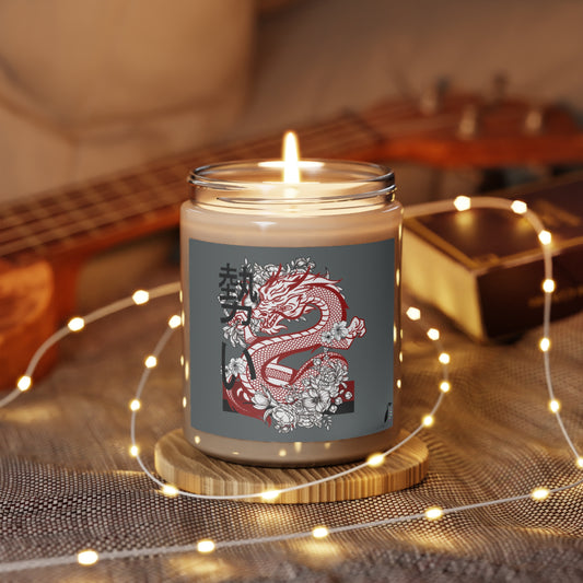 Scented Candle, 9oz: Dragons Dark Grey