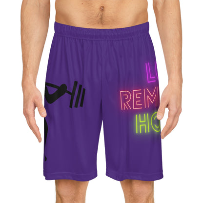 Basketball Shorts: Weightlifting Purple