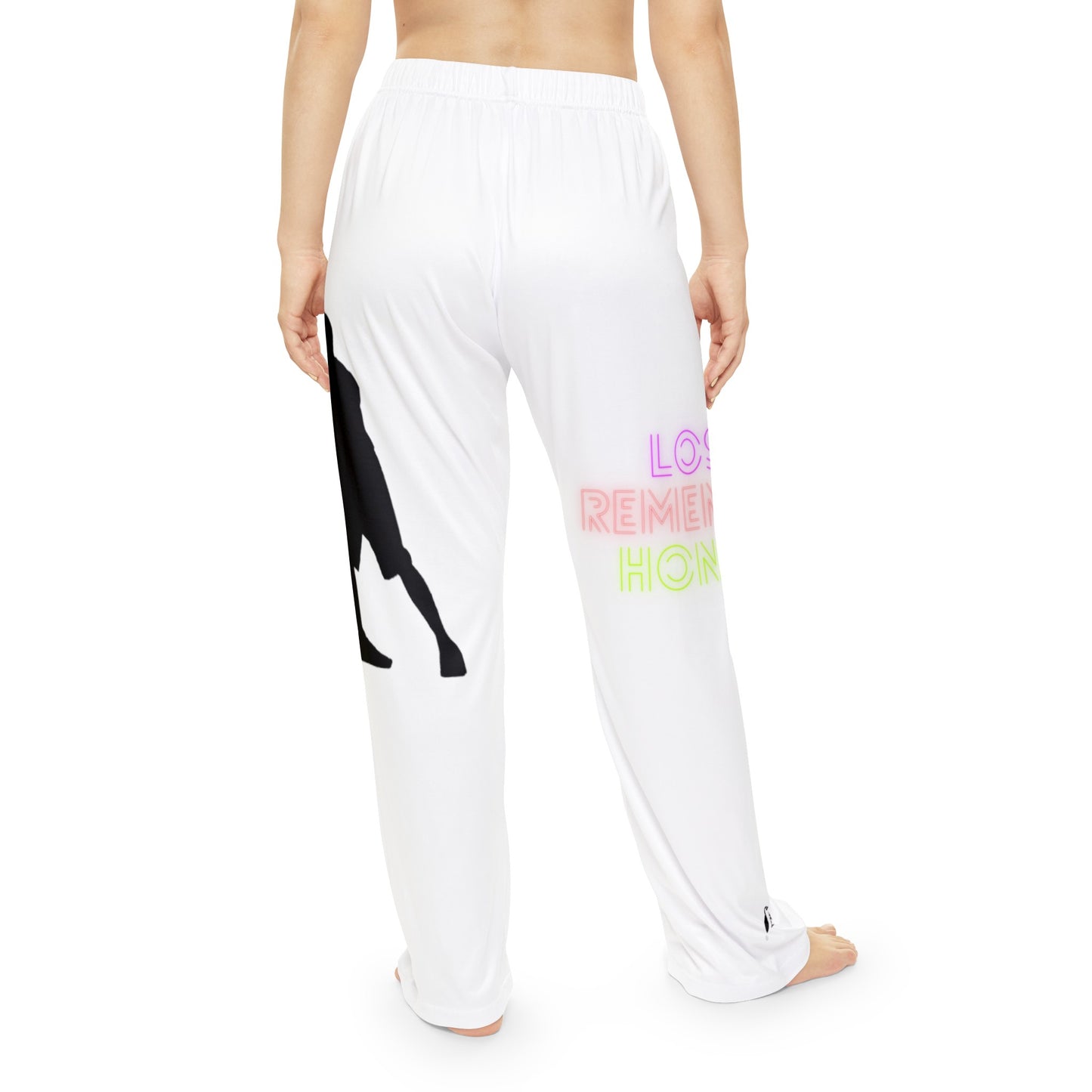 Women's Pajama Pants: Basketball White