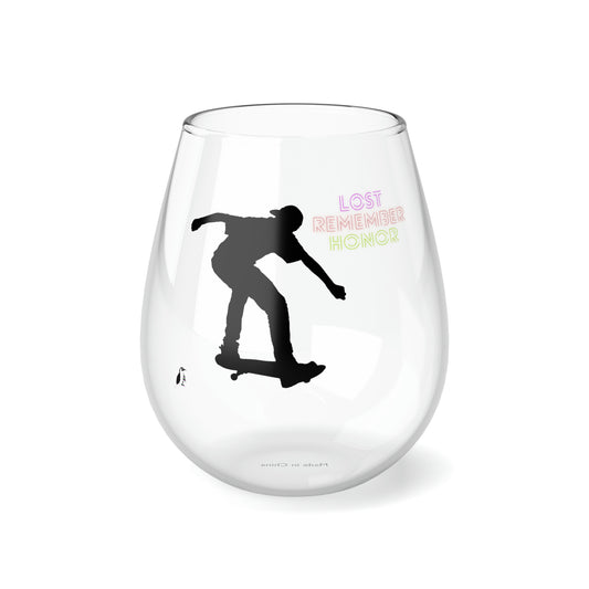 Stemless Wine Glass, 11.75oz Skateboarding