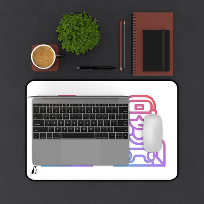 Desk Mat: Gaming White