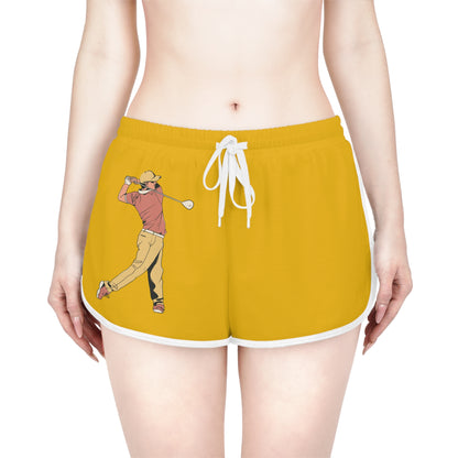 Women's Relaxed Shorts: Golf Yellow