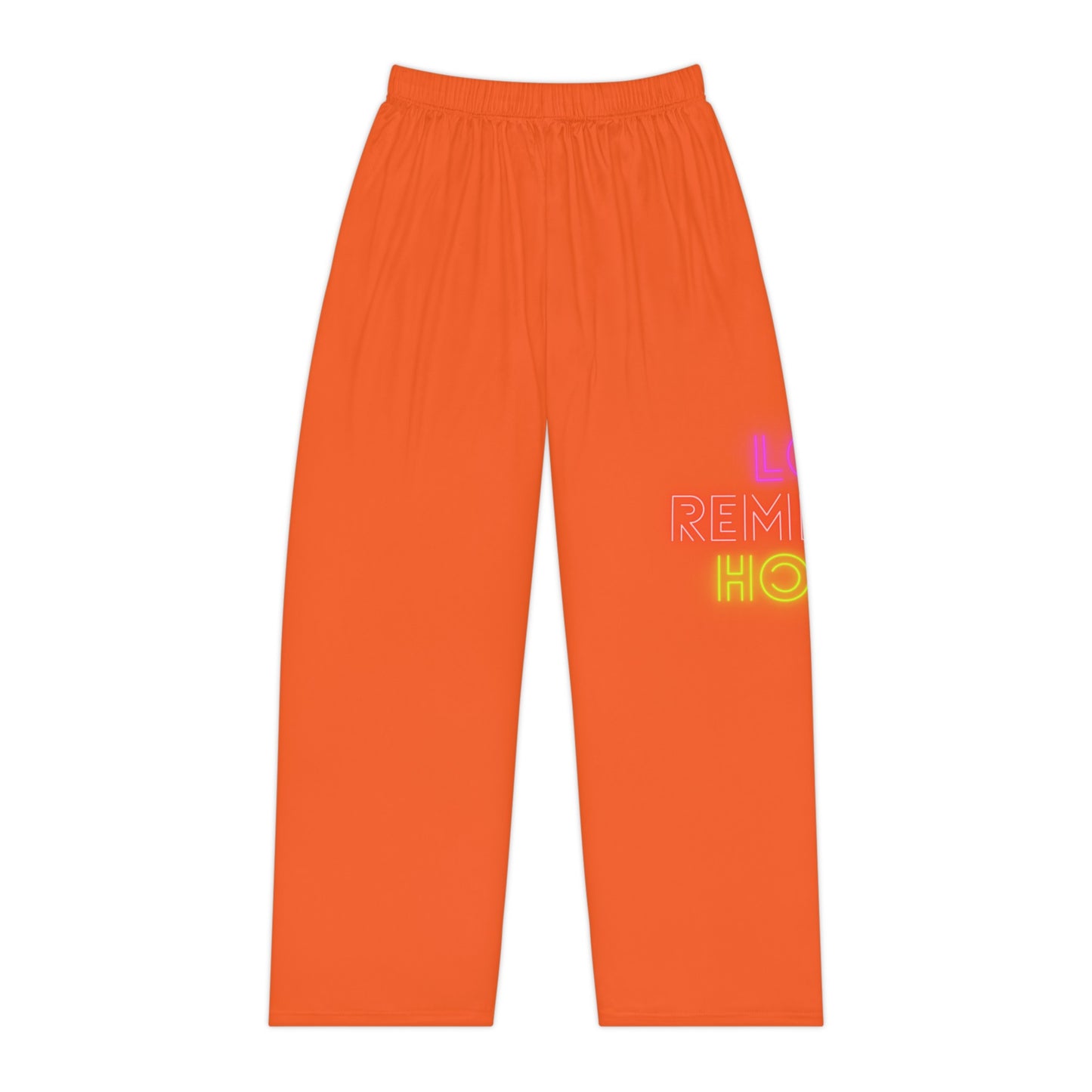 Women's Pajama Pants: Lost Remember Honor Orange