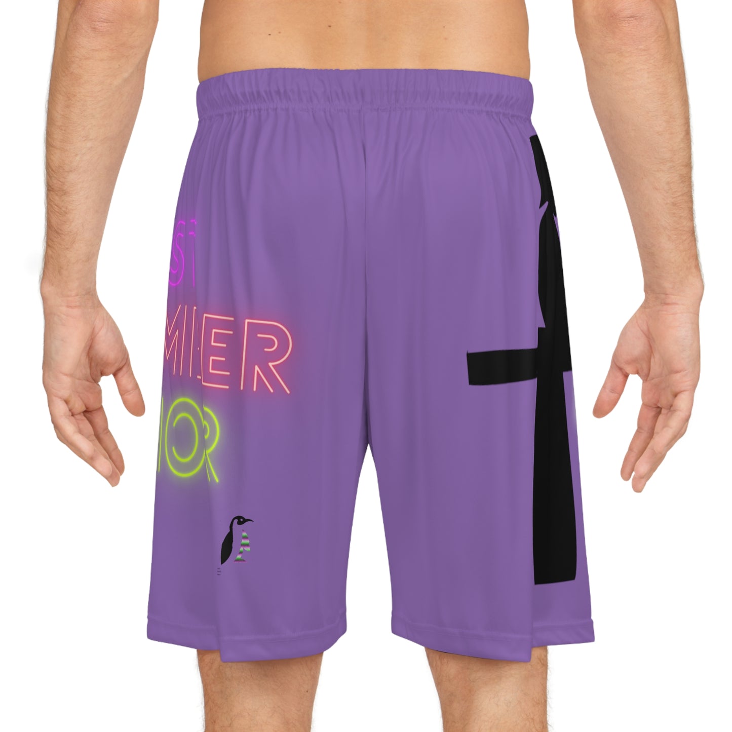 Basketball Shorts: Fishing Lite Purple