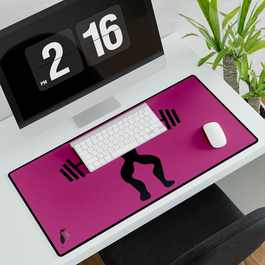 Desk Mats: Weightlifting Pink