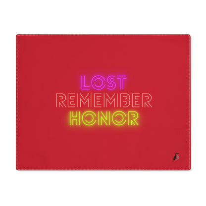 Placemat, 1pc: Lost Remember Honor Dark Red