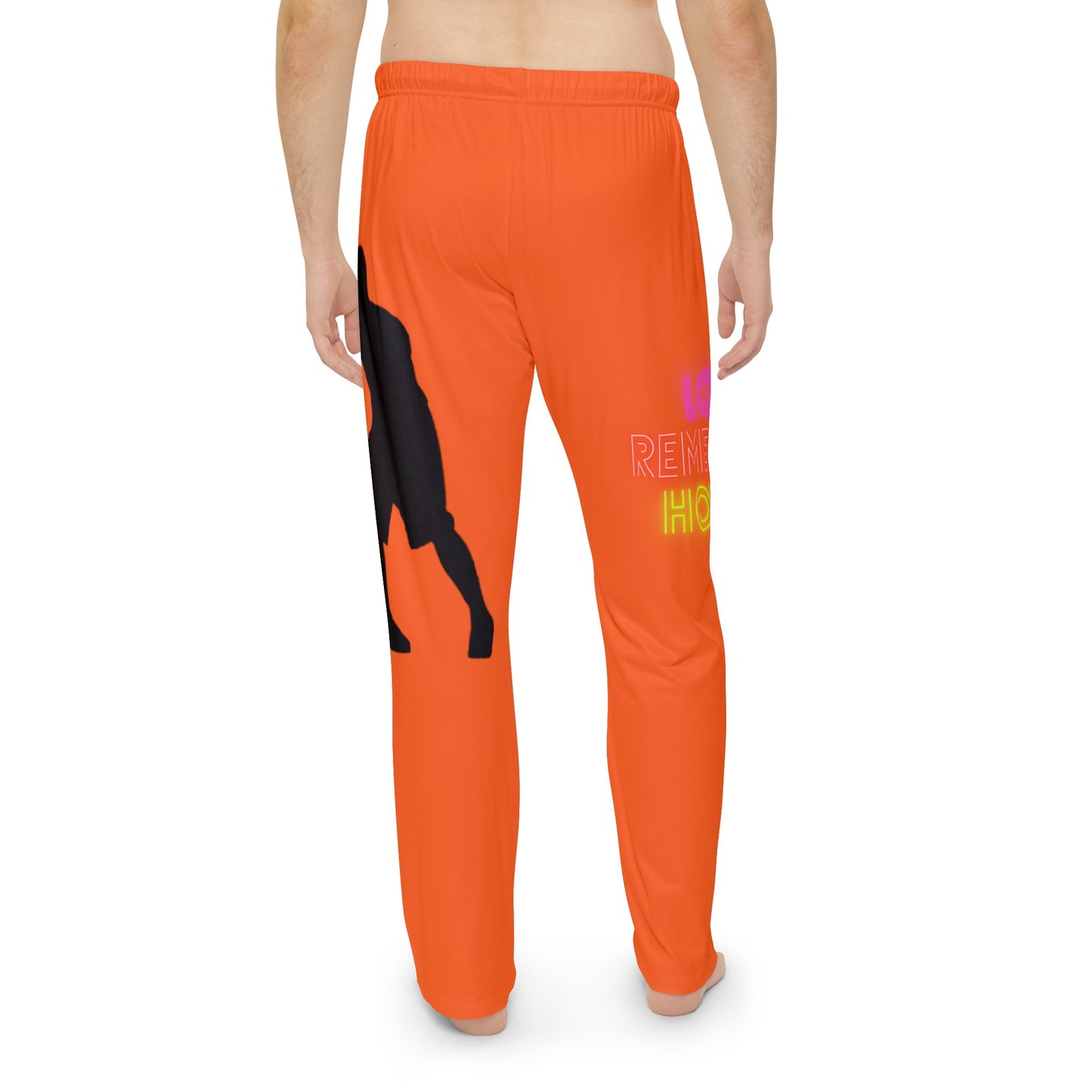 Men's Pajama Pants: Basketball Orange