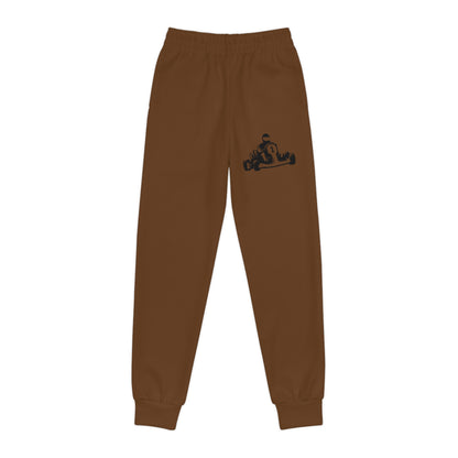 Youth Joggers: Racing Brown