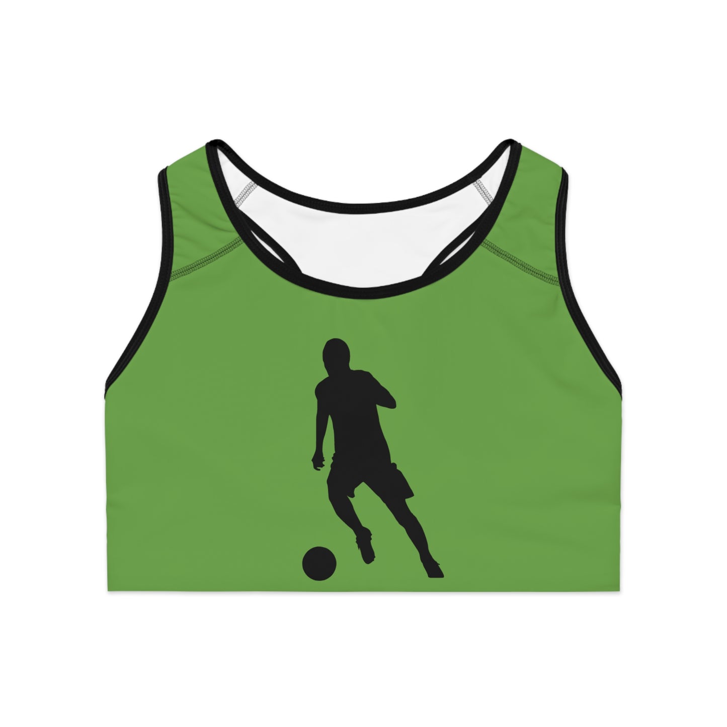 Sports Bra: Soccer Green