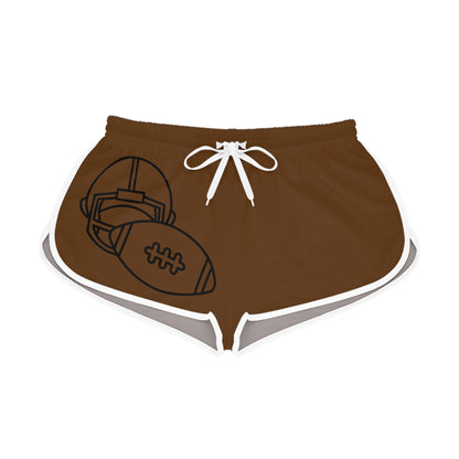 Women's Relaxed Shorts: Football Brown