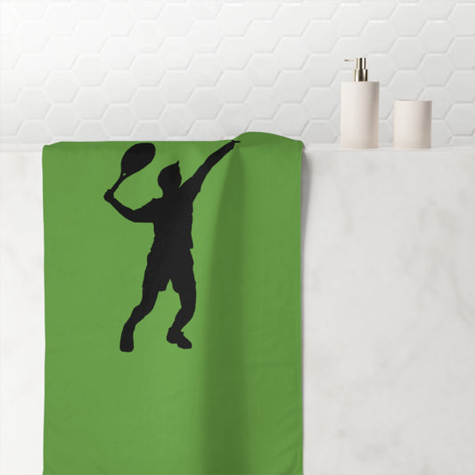 Mink-Cotton Towel: Tennis Green