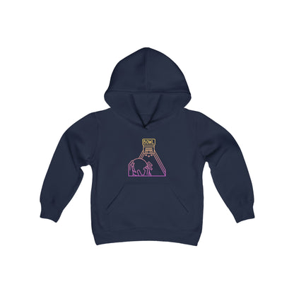 Youth Heavy Blend Hooded Sweatshirt: Bowling 