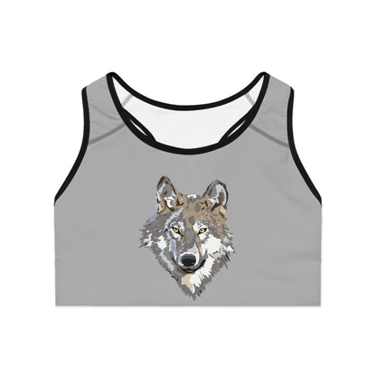 Sports Bra: Wolves Lite Grey