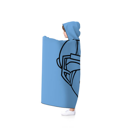 Hooded Blanket: Football Lite Blue
