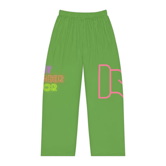 Women's Pajama Pants: Fight Cancer Green