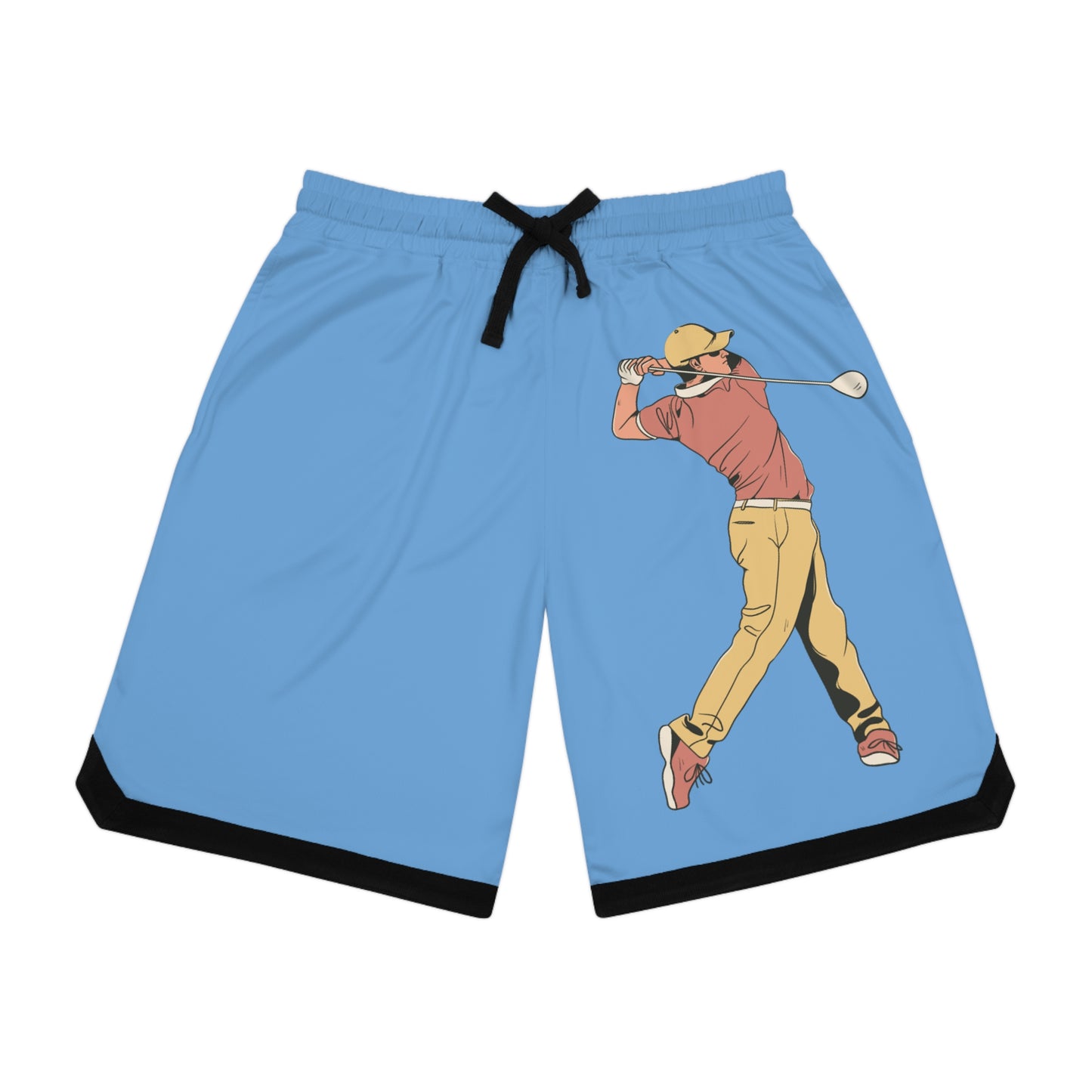 Basketball Rib Shorts: Golf Lite Blue