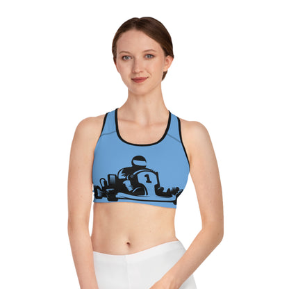 Sports Bra: Racing Lite Blue