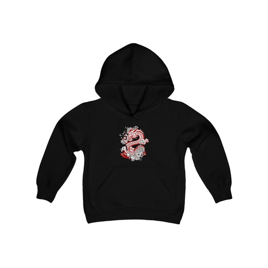 Youth Heavy Blend Hooded Sweatshirt: Mga Dragon 