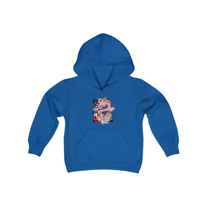 Youth Heavy Blend Hooded Sweatshirt: Mga Dragon 