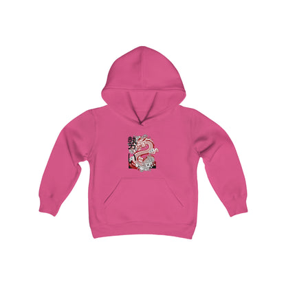 Youth Heavy Blend Hooded Sweatshirt: Mga Dragon 