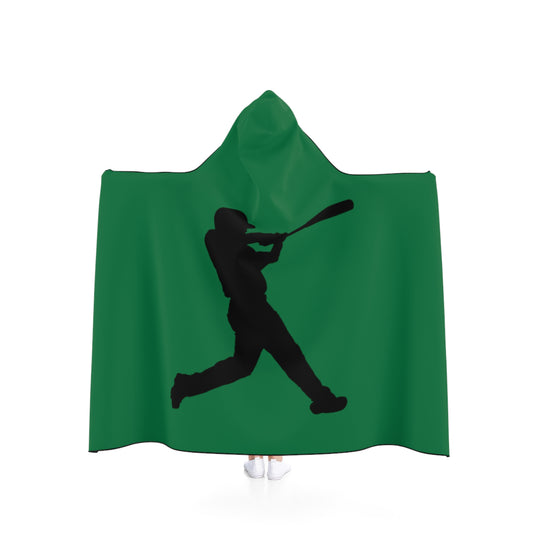 Hooded Blanket: Baseball Dark Green