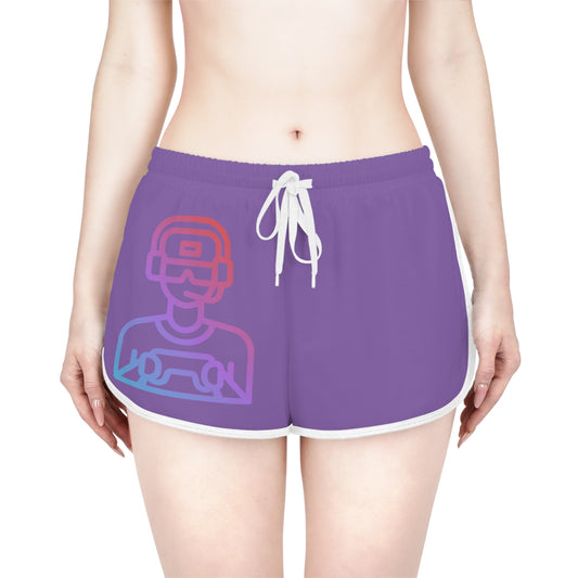 Women's Relaxed Shorts: Gaming Lite Purple