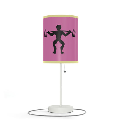 Lamp on a Stand, US|CA plug: Weightlifting Lite Pink