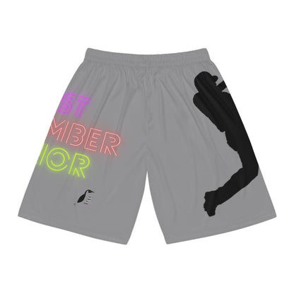 Mga Short sa Basketbol: Baseball Gray 