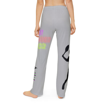 Kids Pajama Pants: Tennis Lite Grey