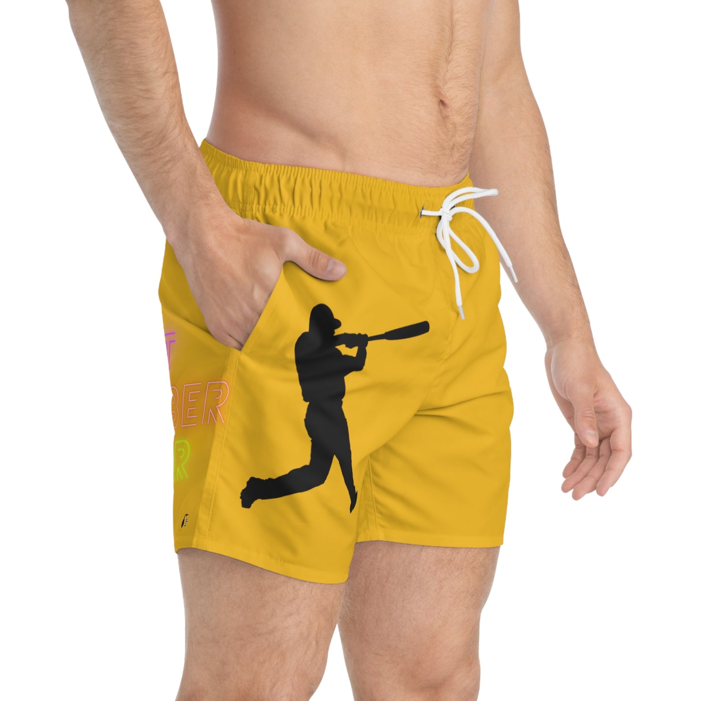 Swim Trunks: Baseball Yellow