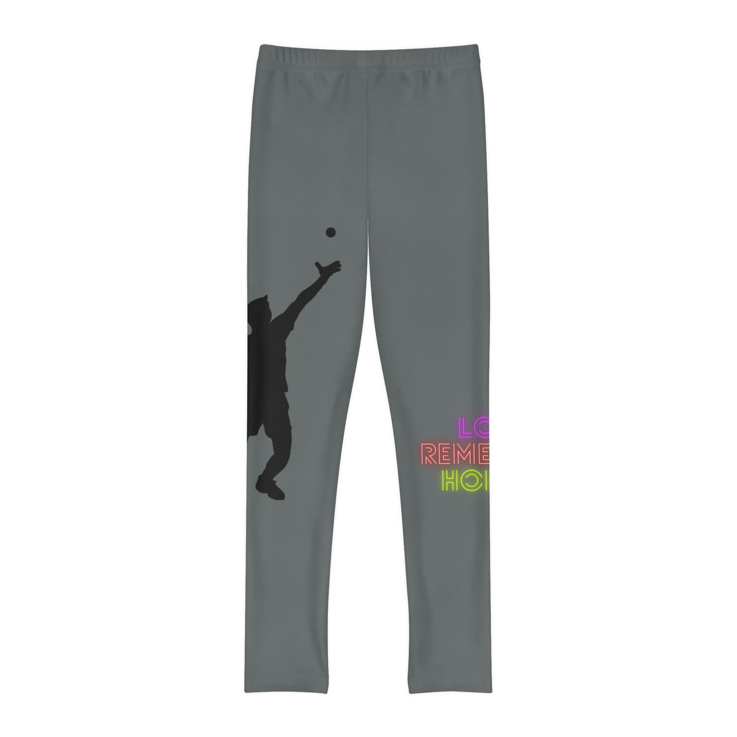 Youth Full-Length Leggings: Tennis Dark Grey