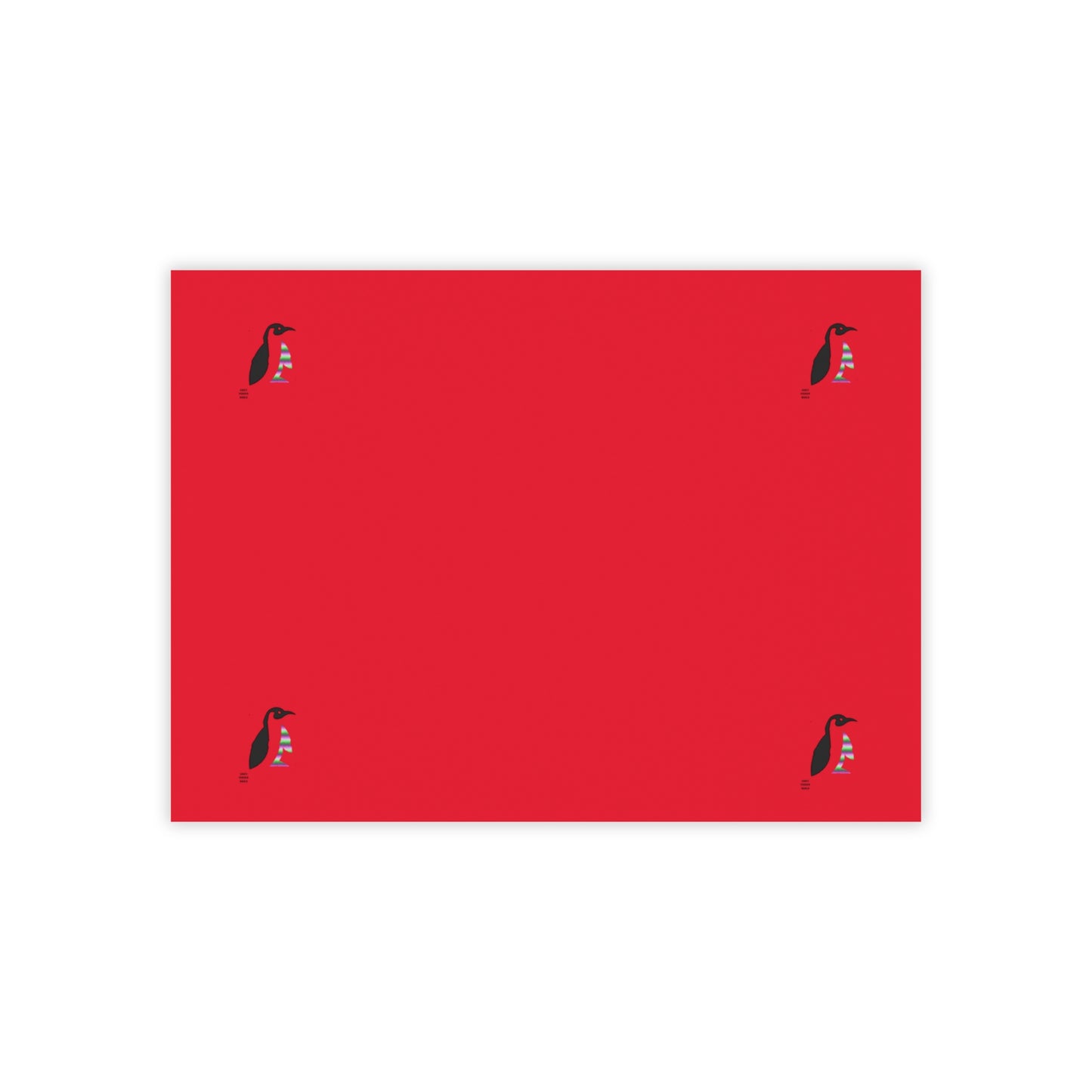 Post-it® Note Pads: Crazy Penguin World Logo Dark Red