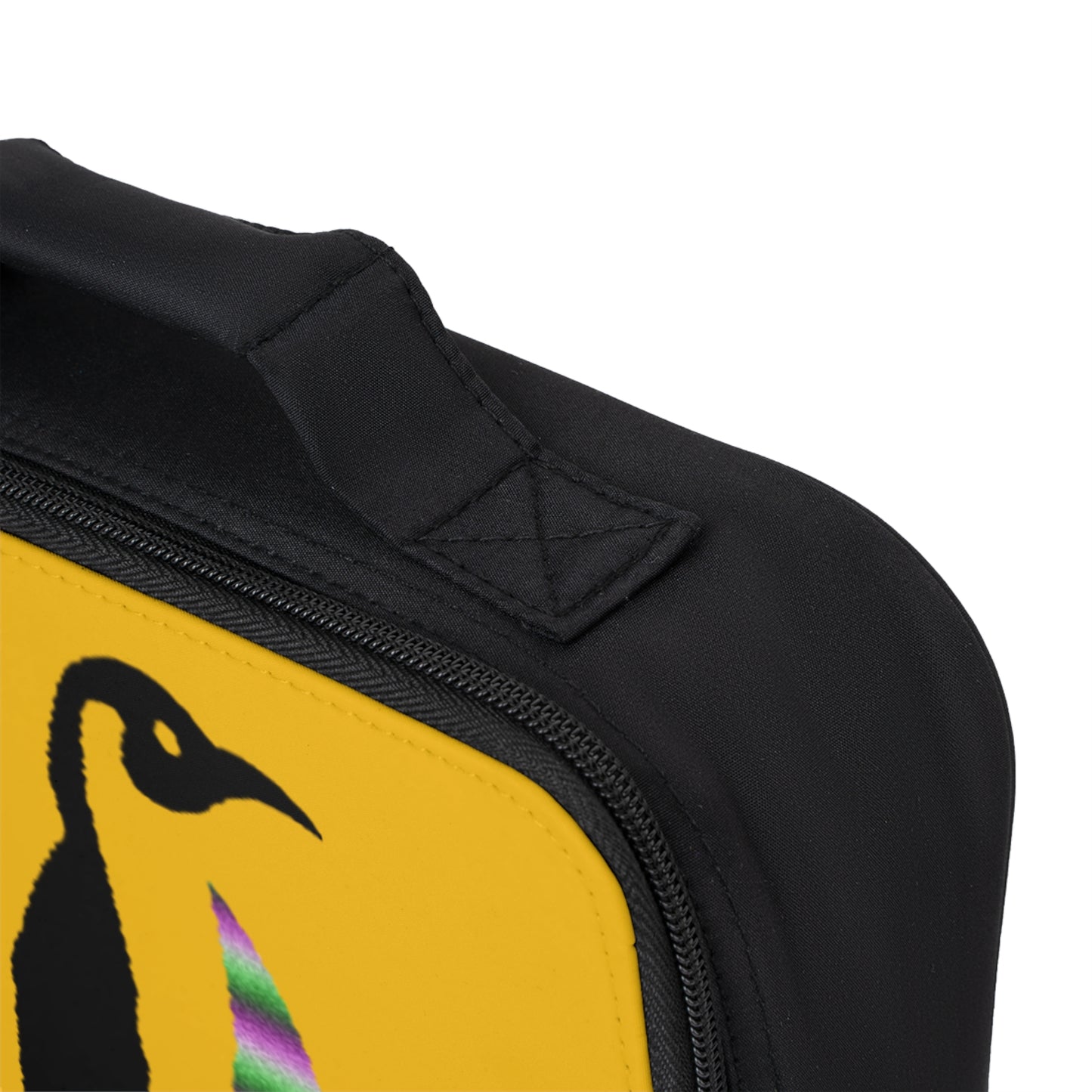 Lunch Bag: Crazy Penguin World Logo Yellow