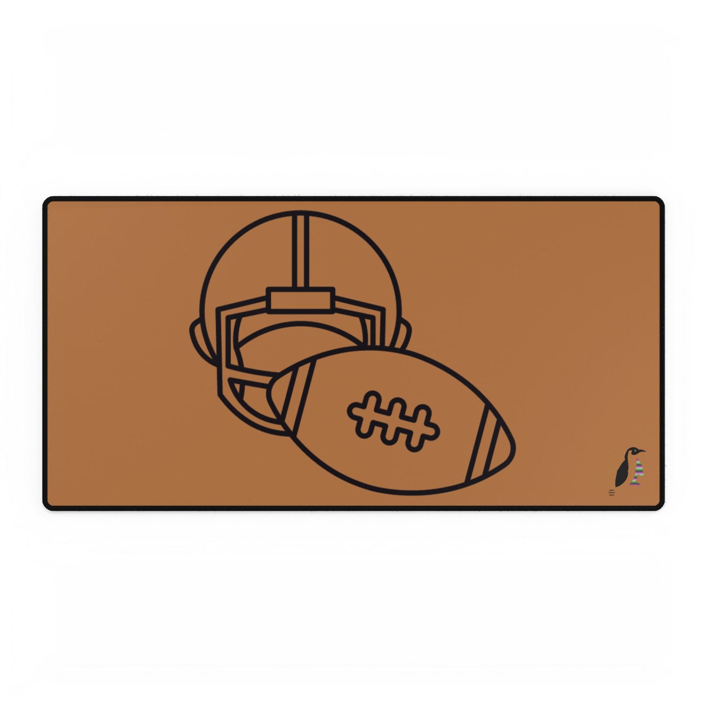 Desk Mats: Football Lite Brown