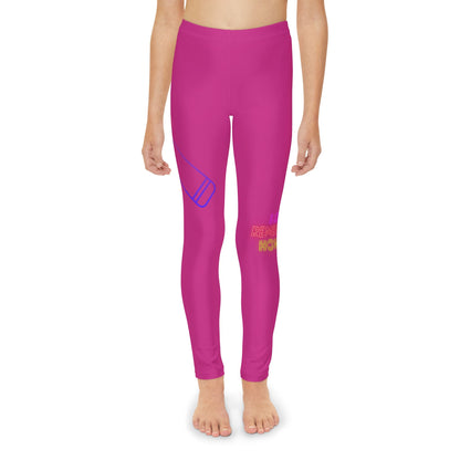 Youth Full-Length Leggings: Music Pink