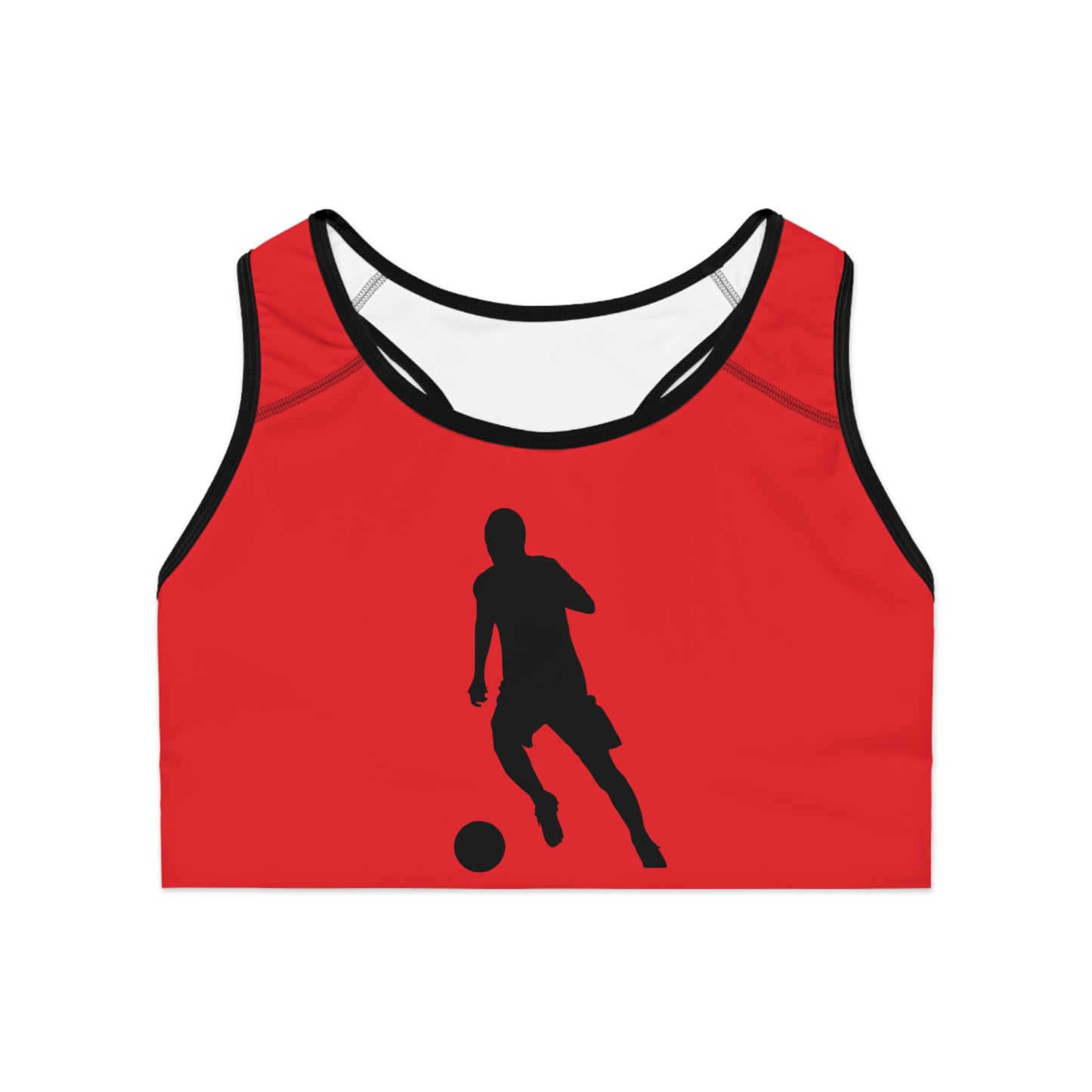 Sports Bra: Soccer Red