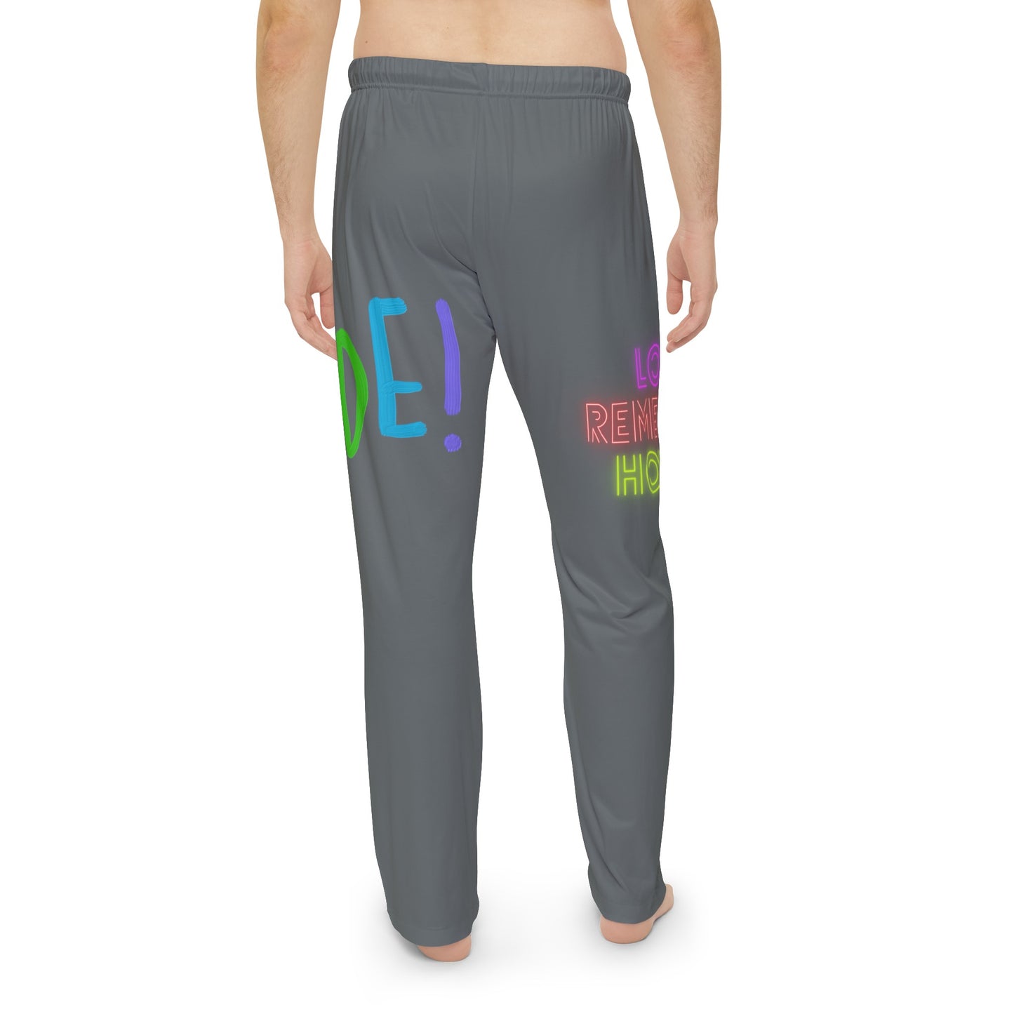 Men's Pajama Pants: LGBTQ Pride Dark Grey