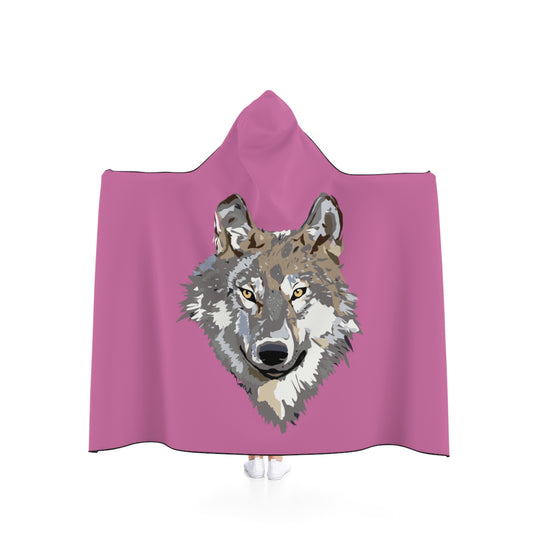 Hooded Blanket: Wolves Lite Pink