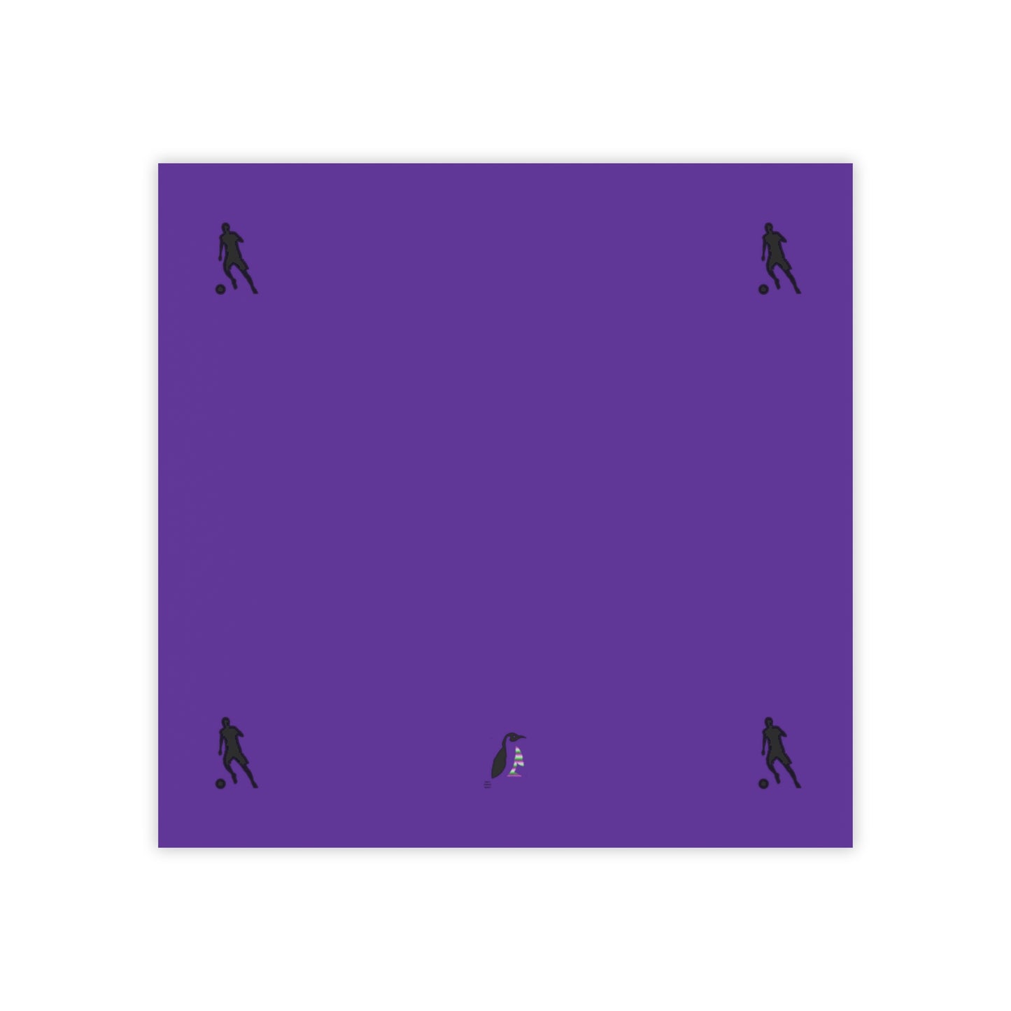 Post-it® Note Pads: Soccer Purple