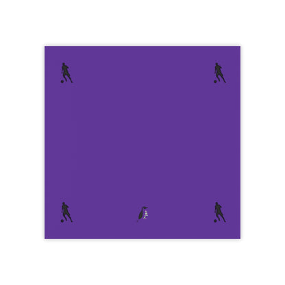 Post-it® Note Pads: Soccer Purple