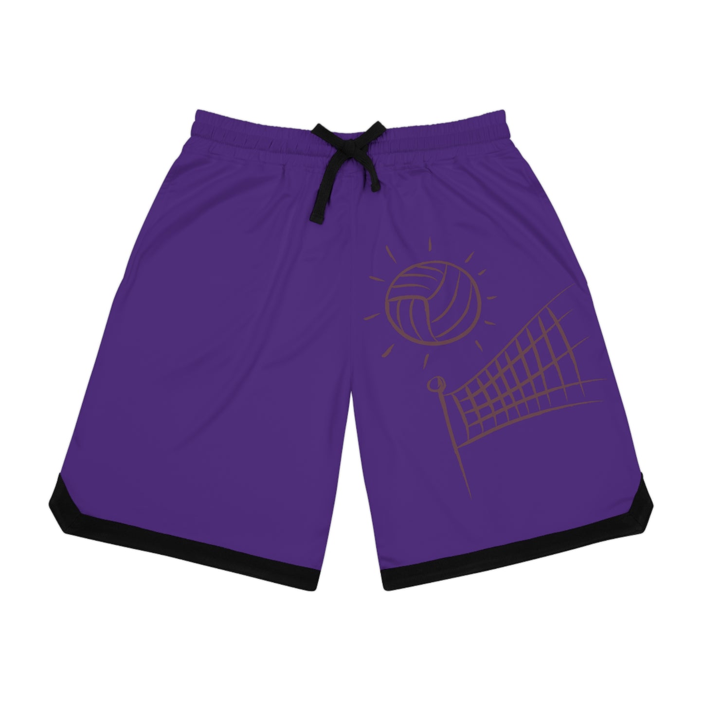 Basketball Rib Shorts: Volleyball Purple