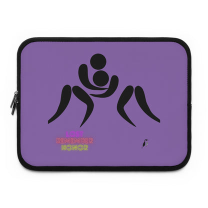 Laptop Sleeve: Wrestling Lite Purple