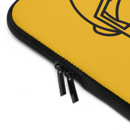 Laptop Sleeve: Football Yellow