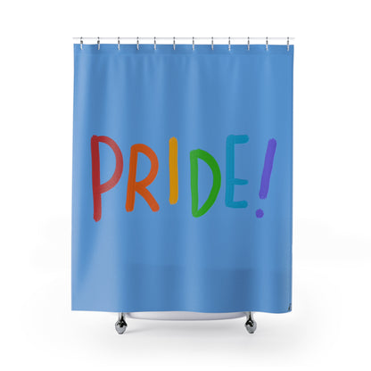 Shower Curtains: #1 LGBTQ Pride Lite Blue