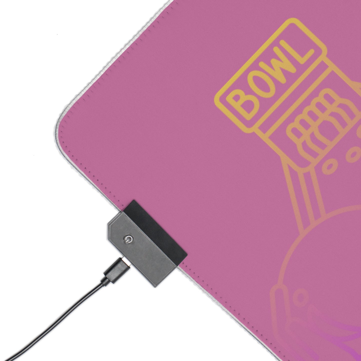 LED Gaming Mouse Pad: Bowling Lite Pink